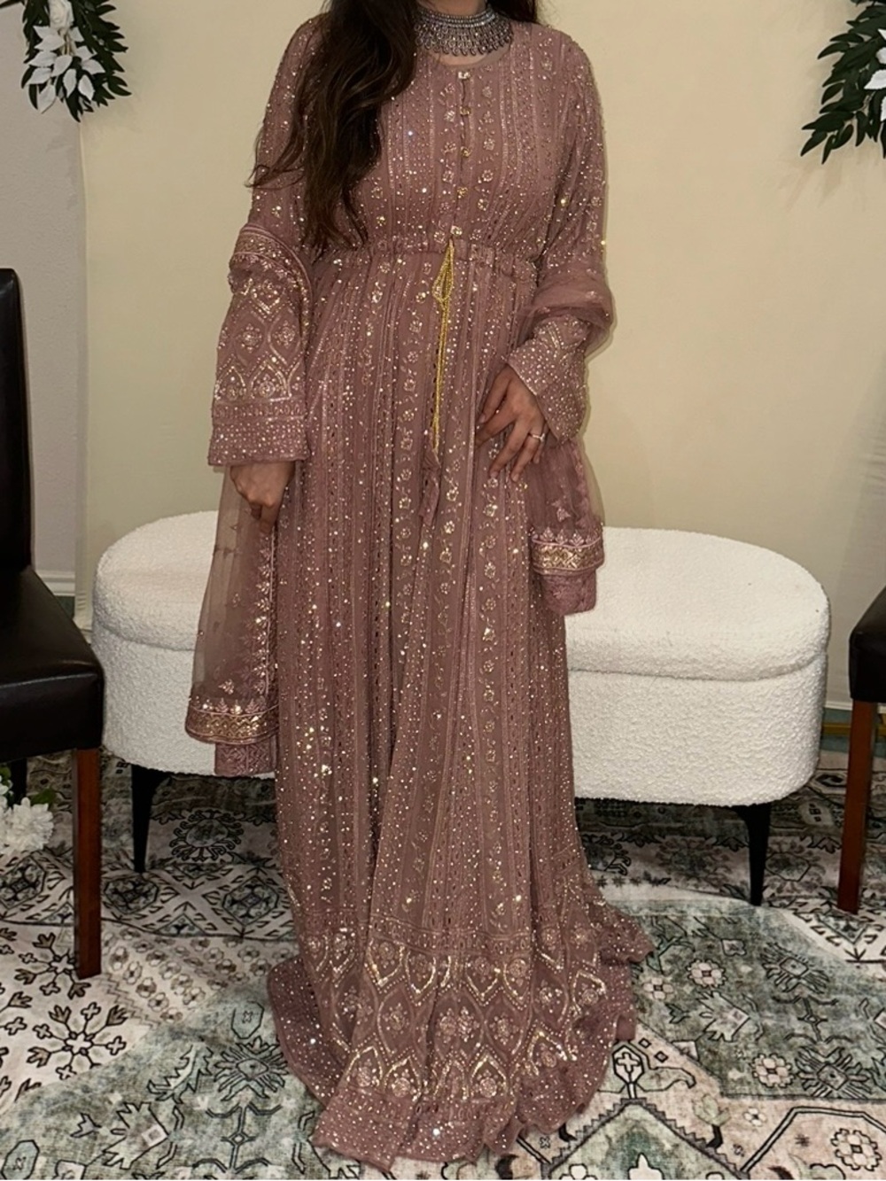 Indian Pakistani dress kaftan anarkali gown